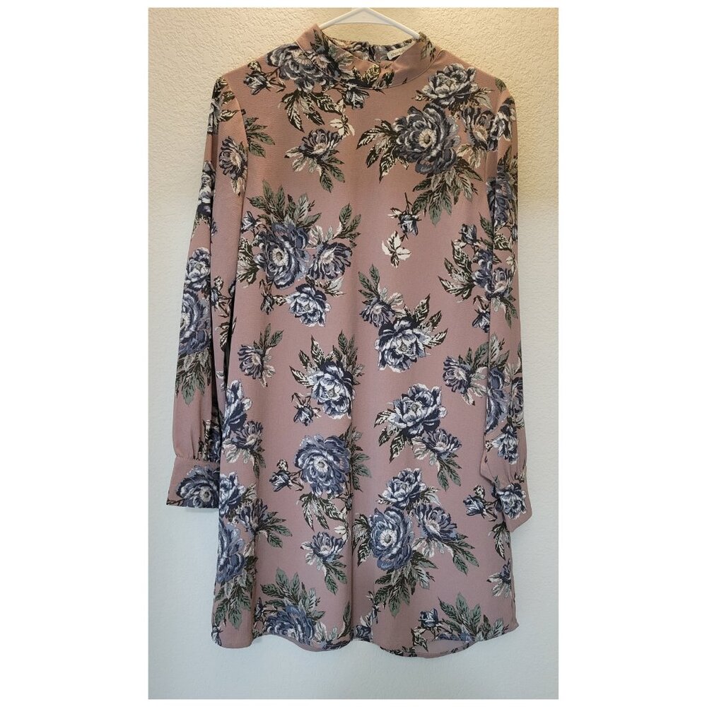 Dusty Rose Shift Charlotte Russe floral dress size large